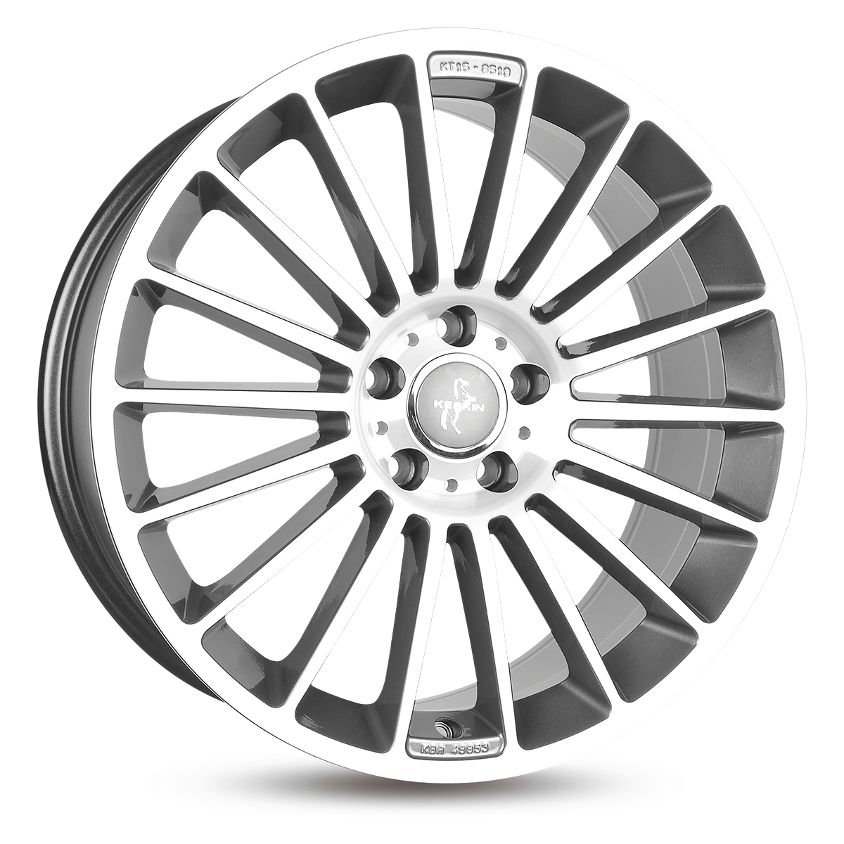Keskin KT15 17x7 ET38 5x112 Palladium Front Polish