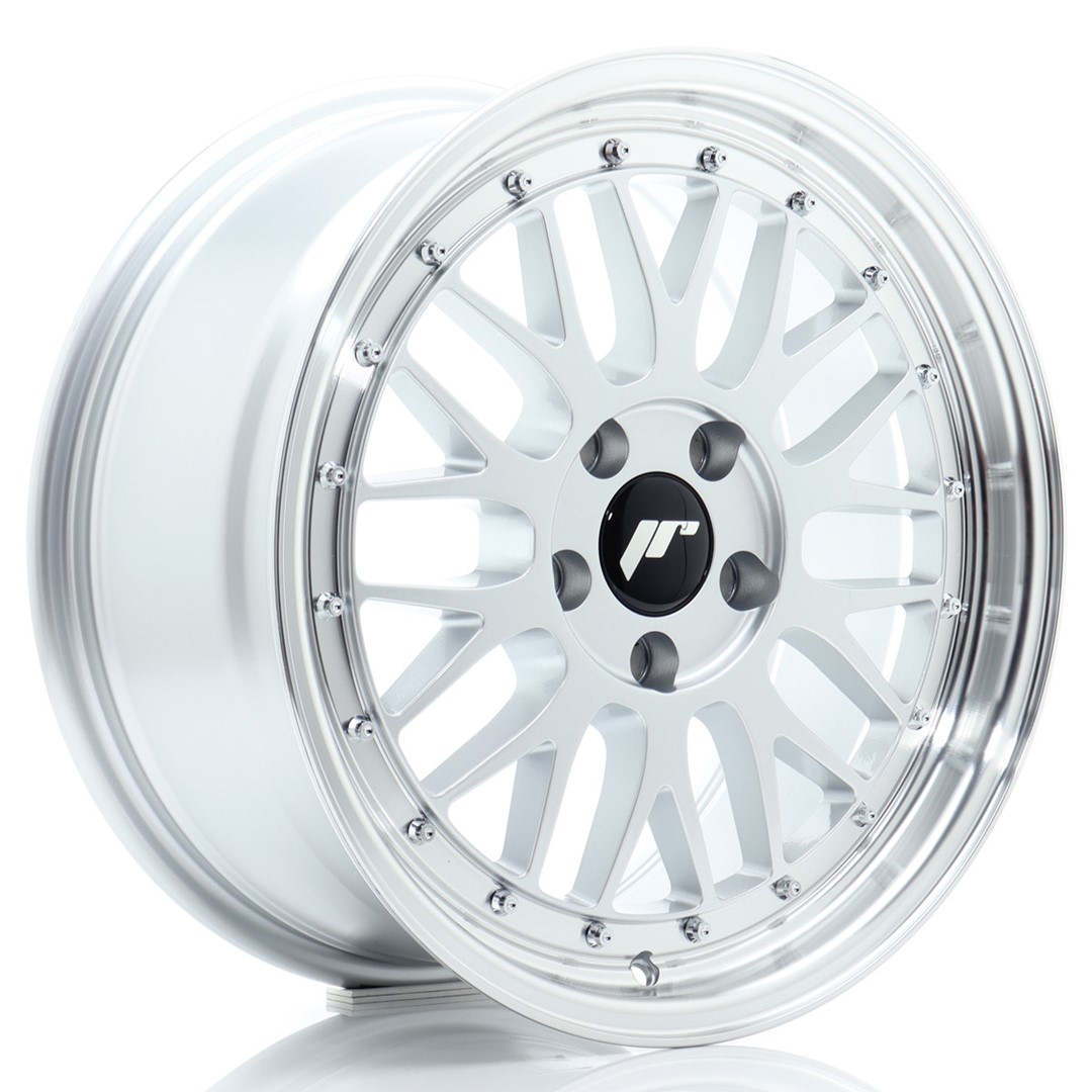 Japan Racing JR23 17x8 ET35 5x100 Hyper Silver Machined Lip