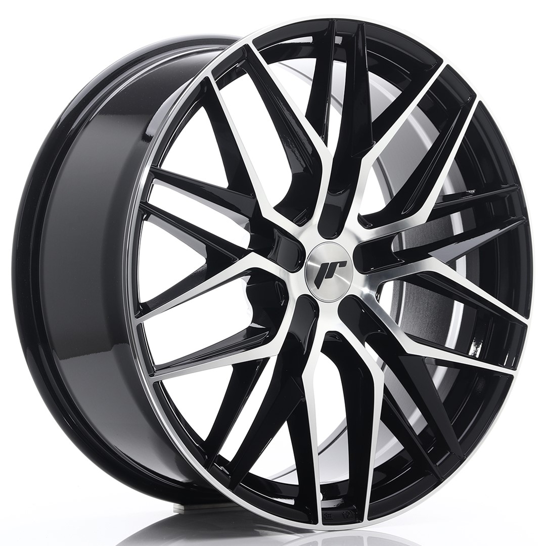 Japan Racing JR28 21x9 ET15-45 Gloss Black Machined Face (ET und LK frei wählbar)