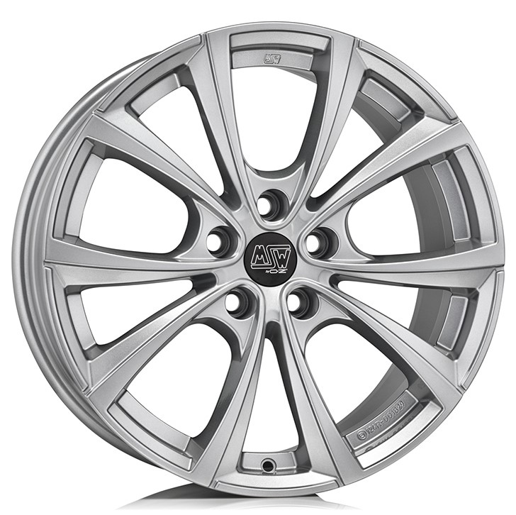 MSW 27T 18x8.5 ET32.5 5x114.3 Full Silver