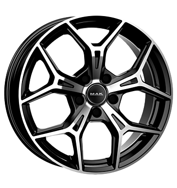 MAK EPICA 17x6.5 ET28 4x108 Noir Poli Miroir