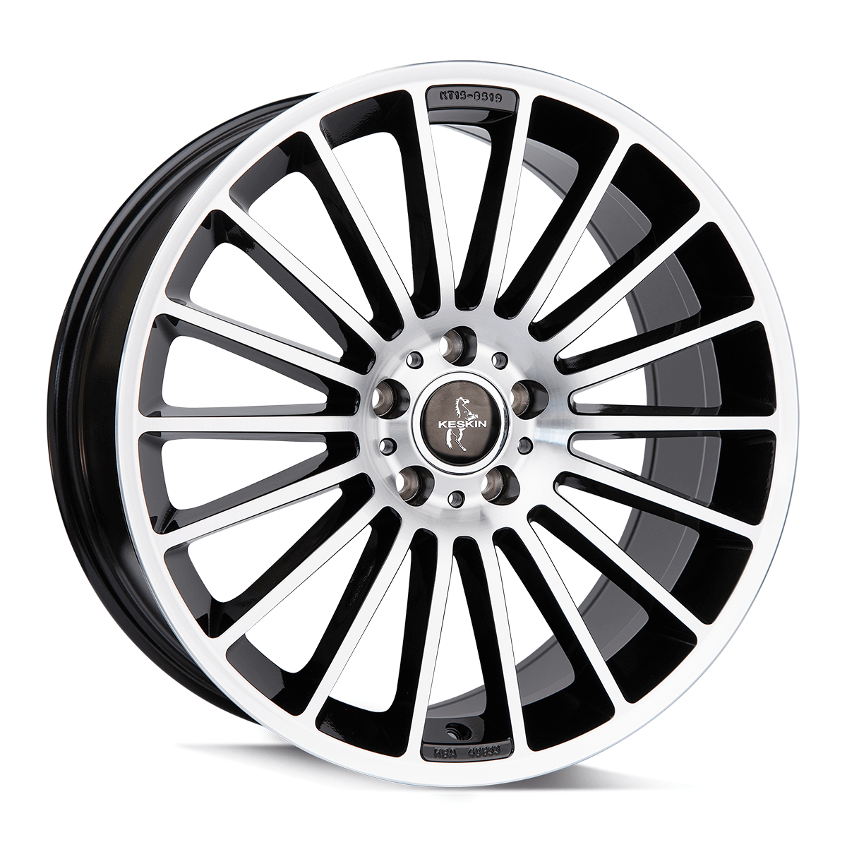Keskin KT15 17x7 ET38 5x112 Black Front Polish