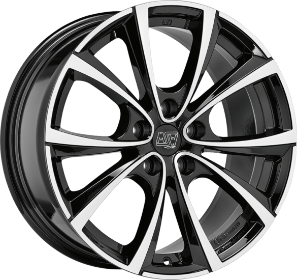 MSW 27T 19x8.5 ET35 5x114.3 Gloss Black Full Polished