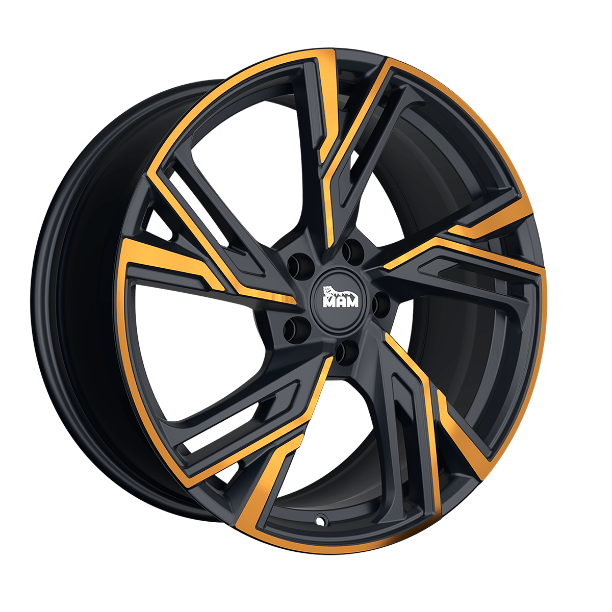 MAM Felgen RS5 18x8 ET40 5x108 Matt Black Front Copper