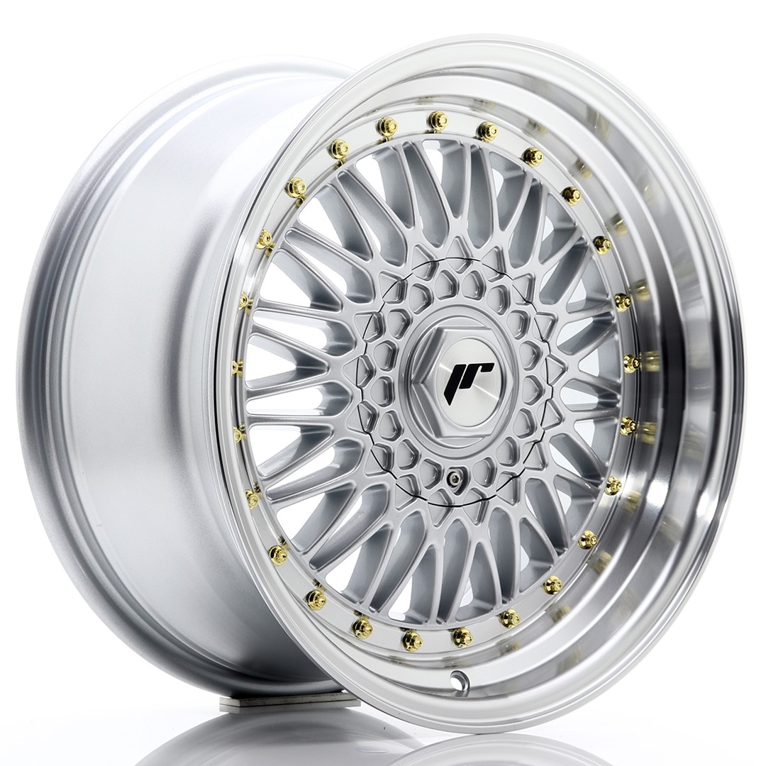 Japan Racing JR9 17x8.5 ET20 5x112/120 Argento con bordo diamantato