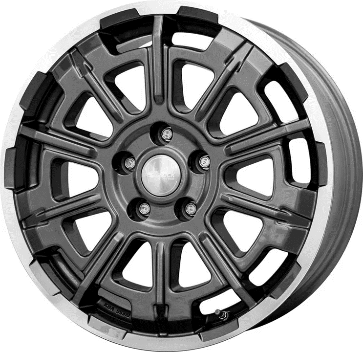Brock B45 17x7 ET45 5x114.3 Himalaya Grey Voll-Poliert (HGVP)