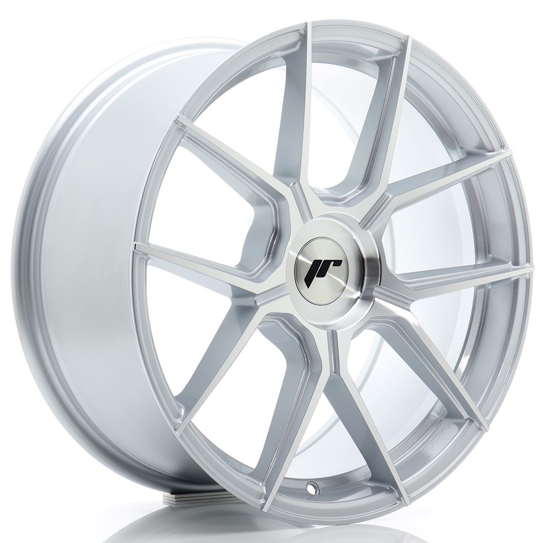 Japan Racing JR30 18x8.5 ET20-45 Faccia Argento Lavorata (ET e LK a scelta)