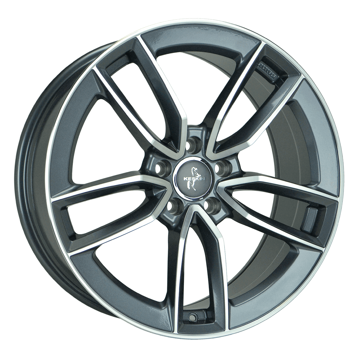 Keskin KT21 17x7.5 ET30 5x112 Palladium Front Polish