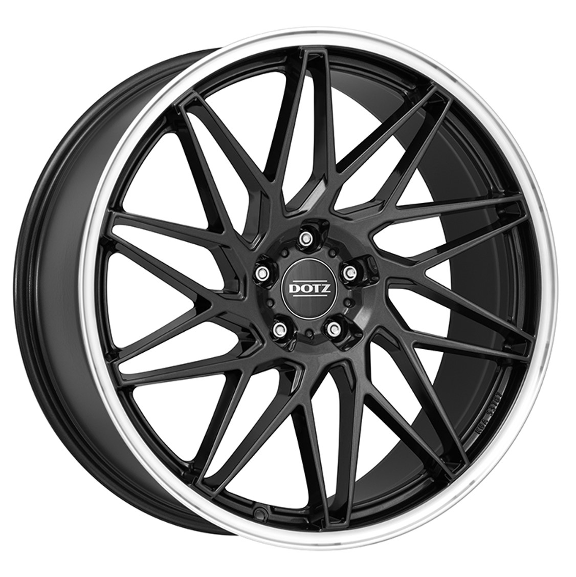 Dotz TANAKA DARK 20x10 ET28 5x112 Gunmetal Polished Lip