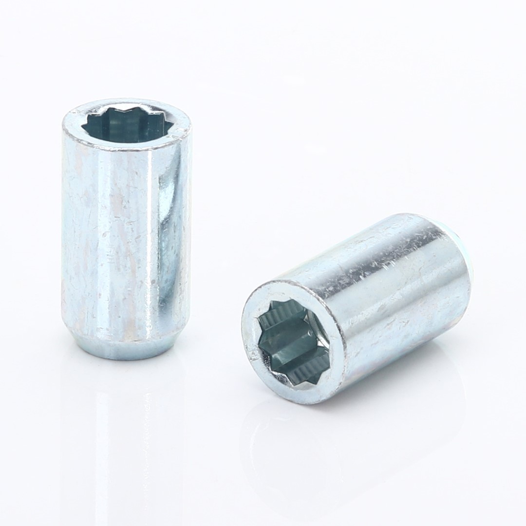 Radmutter silber Set 20Stk. 36mm 1/2 UNF Innenvielzahn + Key