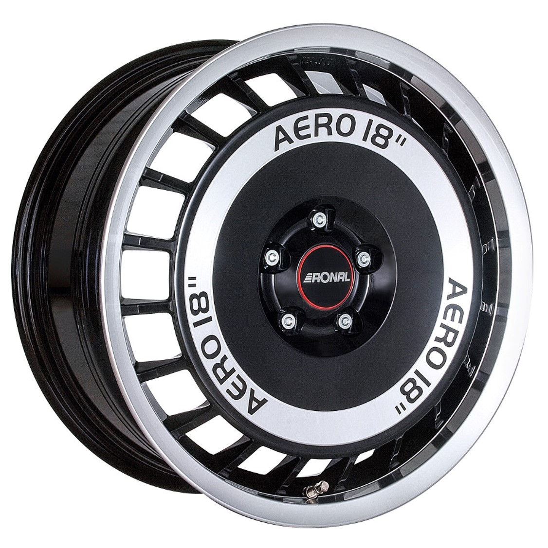 Ronal R50 AERO 18x8 ET45 5x112 Schwarz Frontpoliert