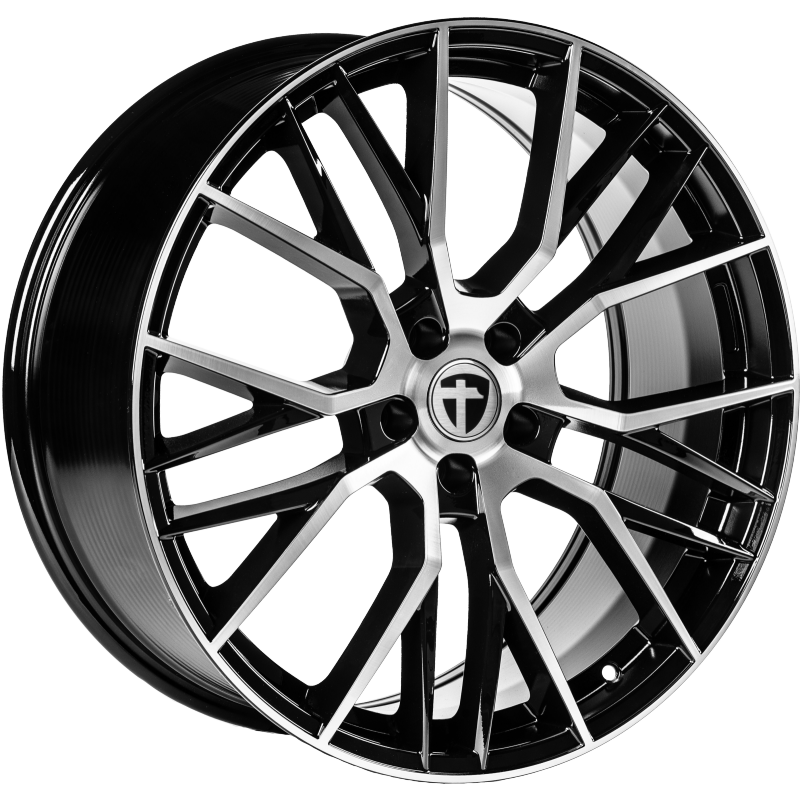 Tomason TN23 19x8.5 ET35 5x112 Black Diamond Polished