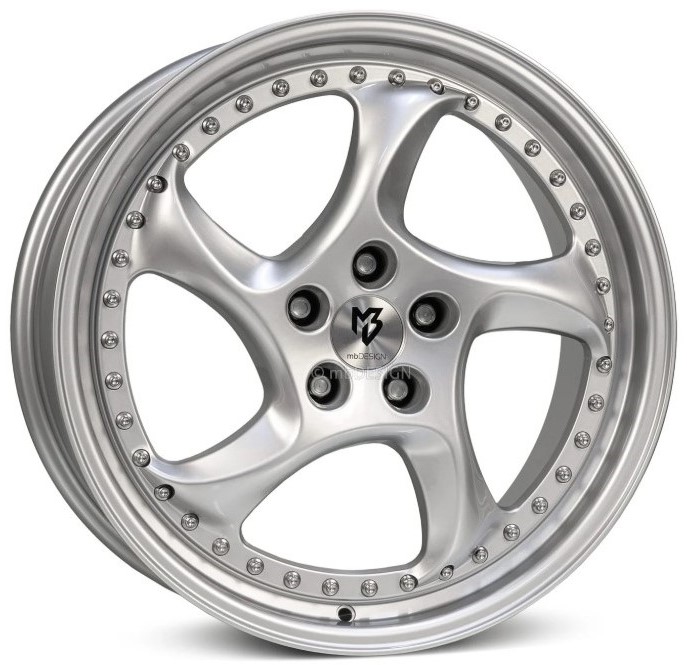 mbDESIGN TURBO S 19x8.5 ET30 5x100 Silber Glänzend