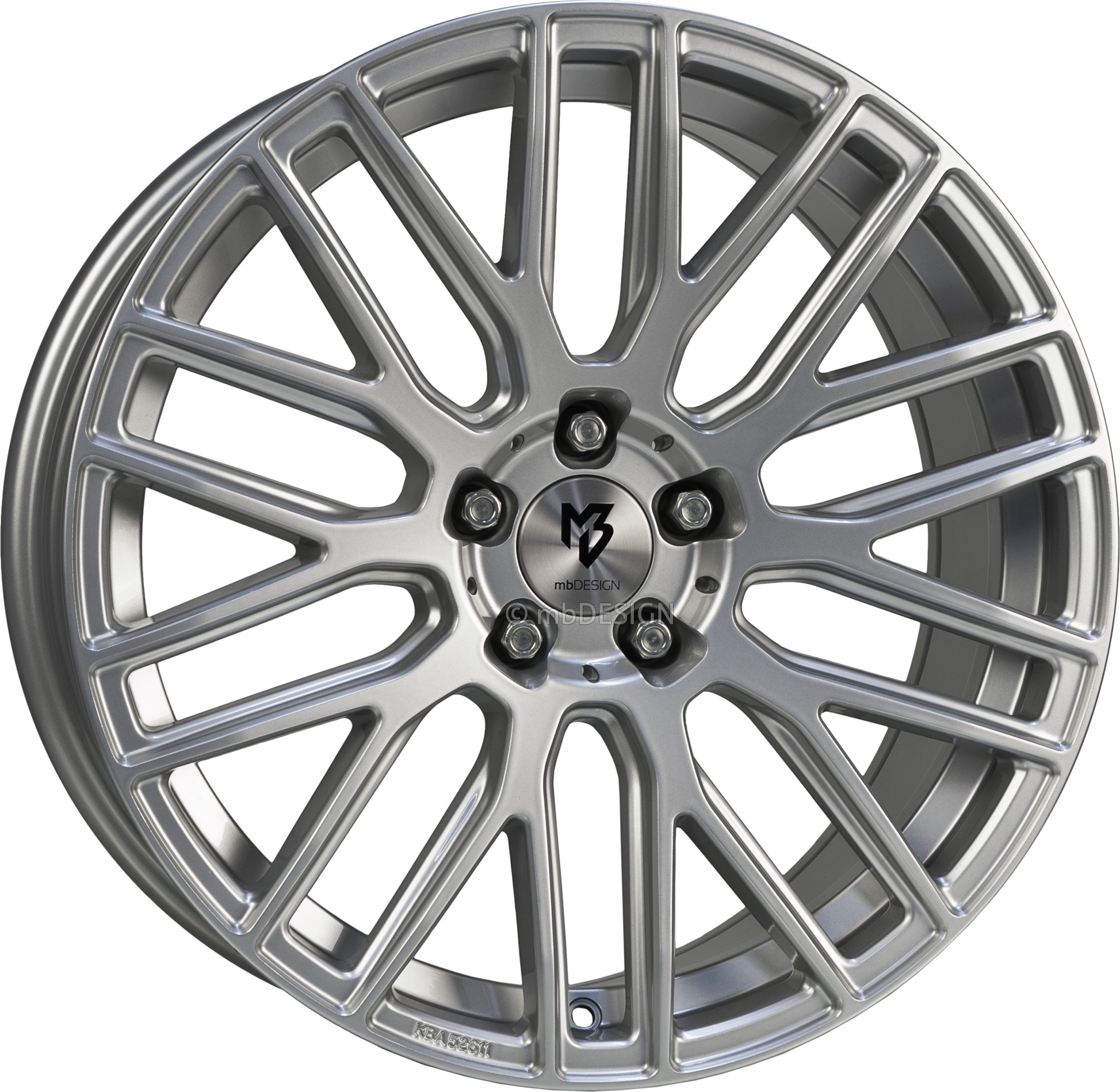 mbDESIGN KV4 18x8.5 ET45 5x120 Silber Glänzend