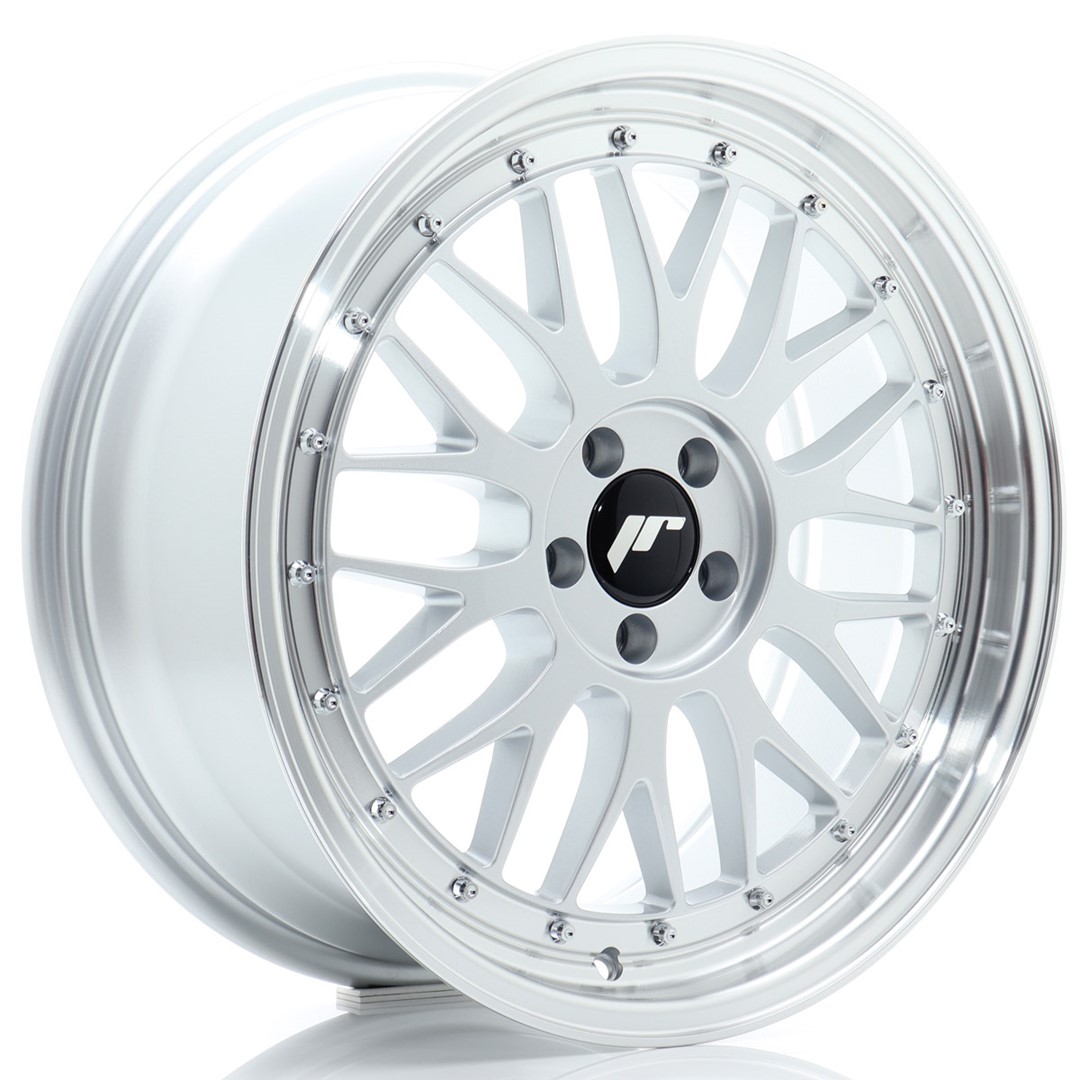 Japan Racing JR23 18x8 ET40 5x112 Hyper Silver Machined Lip