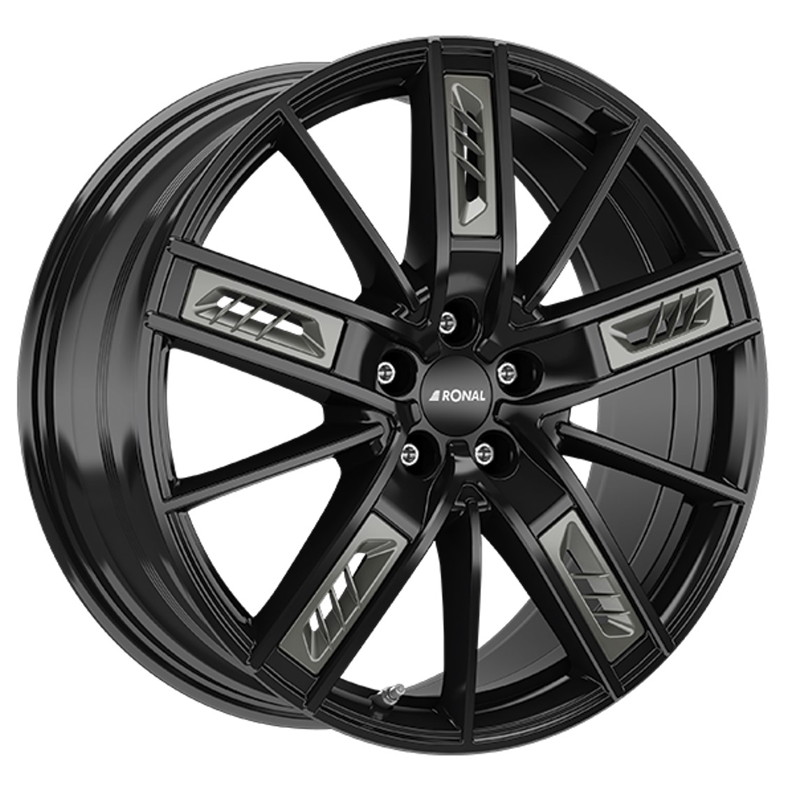 Ronal R67 GREY RIGHT 18x8 ET42 5x120 Jetblack