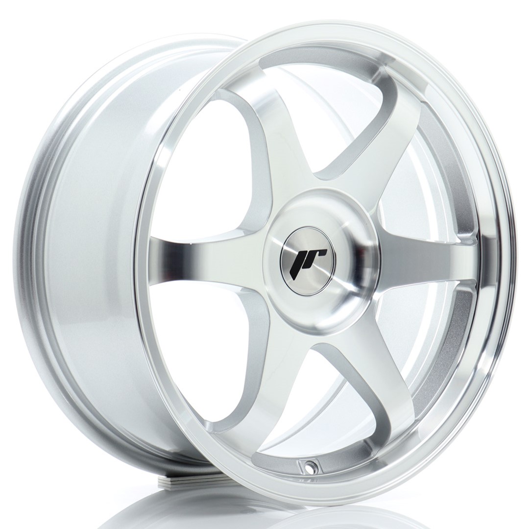 Japan Racing JR3 17x8 ET20-35 Argent Finition Usinée (ET et PCD sélectionnables)