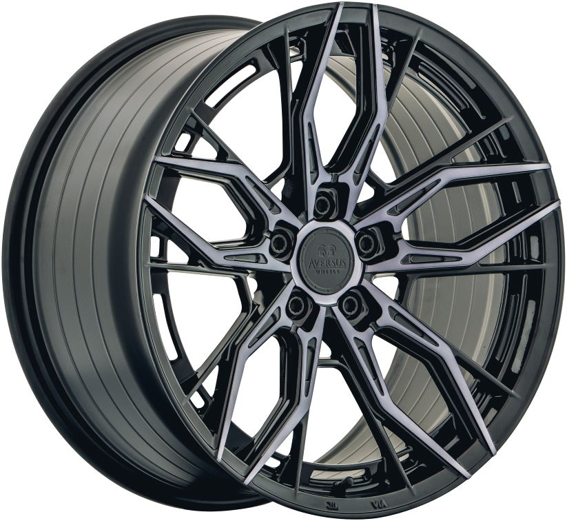 Aversus VENOM 18x8 ET42 5x100 Noir Brillant Noir Poli