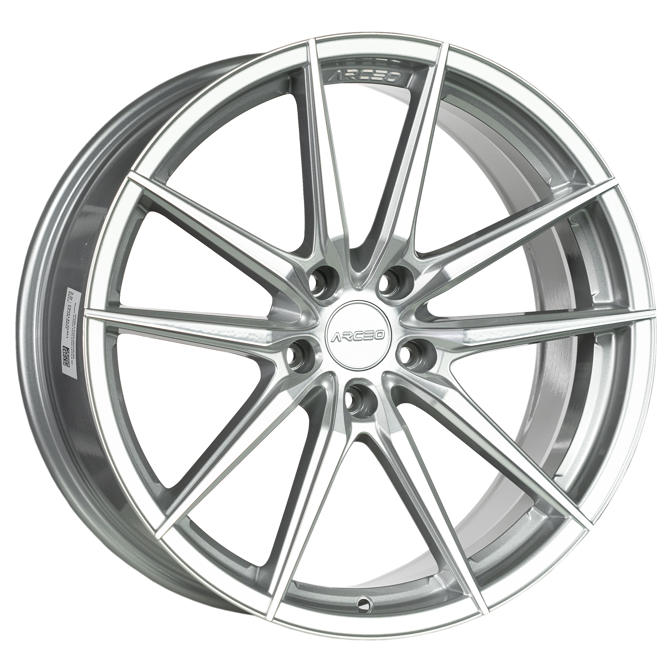 Arceo MONACO 18x9 ET40 5x112 Silver Diamond