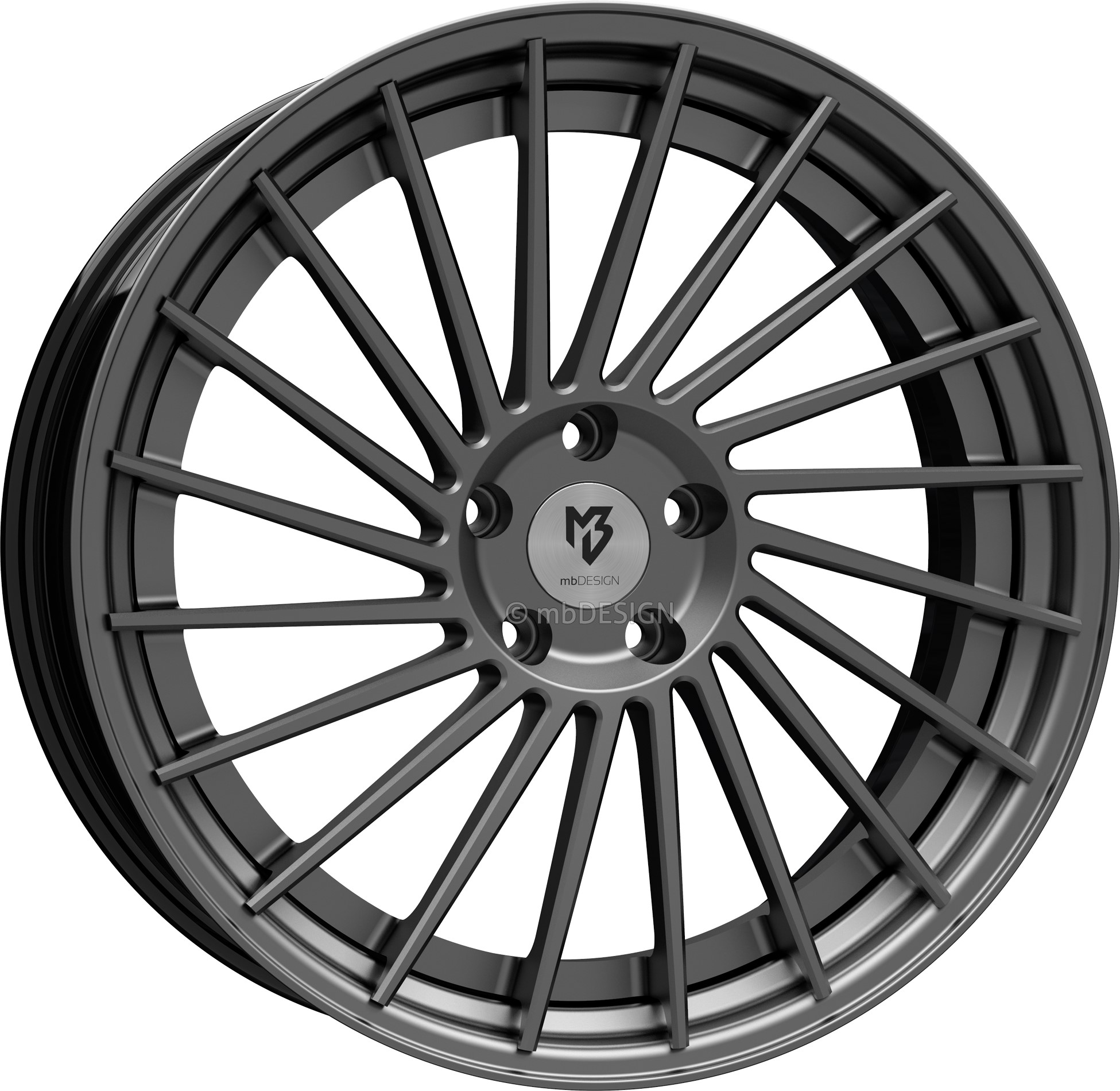 mbDESIGN VR3.2 20x9 ET42 5x112 Grau Matt/Grau Matt