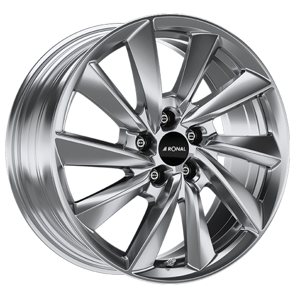 Ronal R70 18x8.5 ET40 5x114.3 Platinum Silver