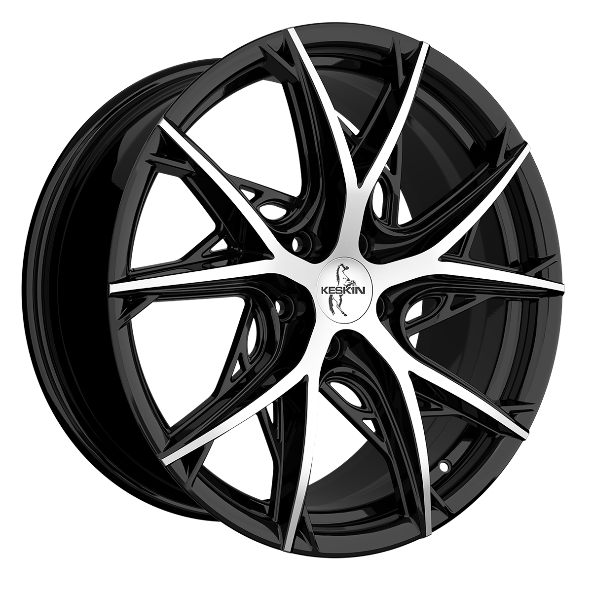 Keskin KT24 19x8.5 ET30 5x112 Black Front Polish