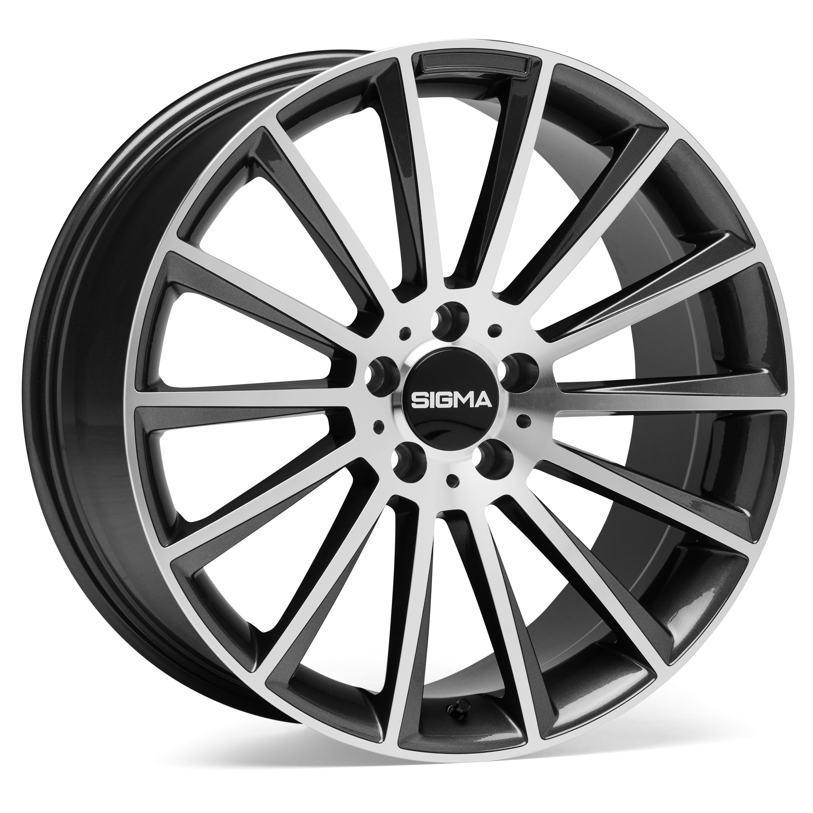 Sigma 466 19x9 ET45 5x112 Gris anthracite Face usinée foncée