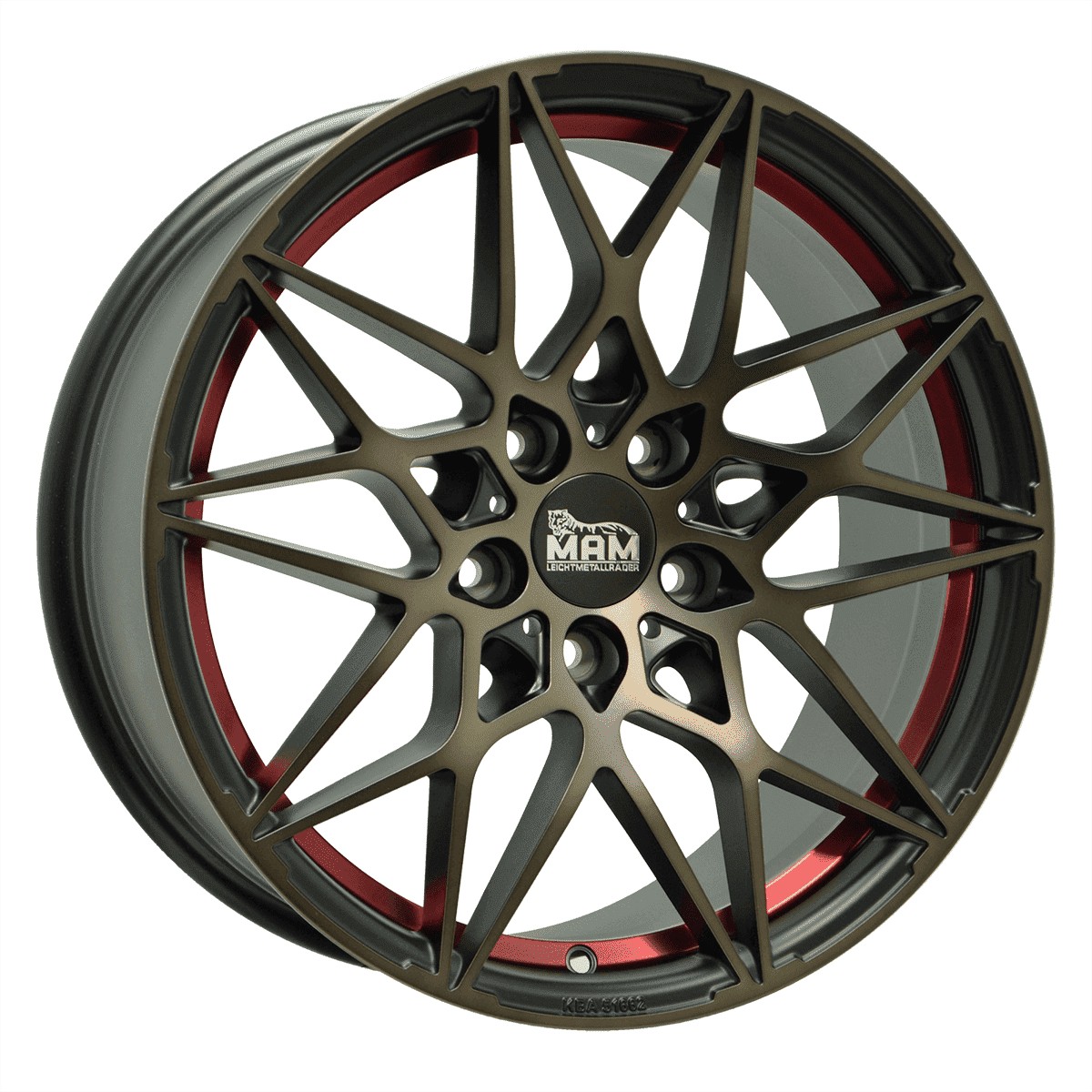 MAM Felgen B2 19x8.5 ET30 5x112 Bronze Red Inside
