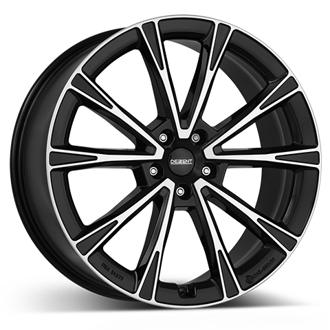 Dezent AR DARK 20x8 ET52 5x108 Black Polished