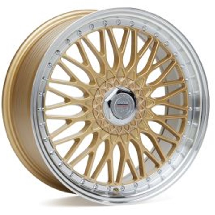 Team82 SI616 18x8.5 ET35 5x112 Gold Machined Lip