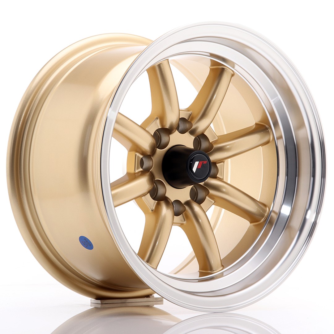 Japan Racing JR19 14x8 ET-13 4x100/114.3 Gold Machined Lip