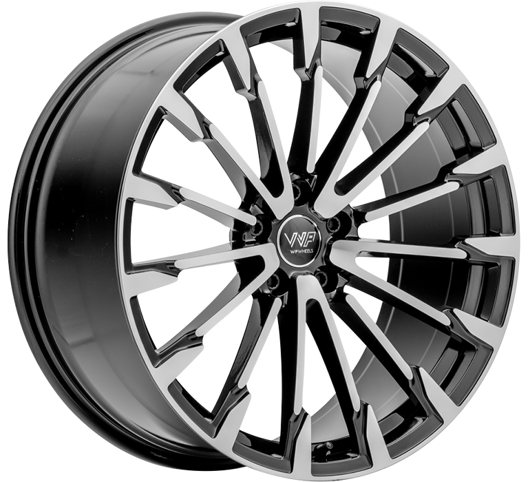 WP Wheels 563 18x8 ET42 5x112 Glanz-Schwarz Frontpoliert