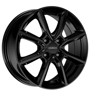 Dezent TN BLACK 17x6.5 ET28 4x108 Black
