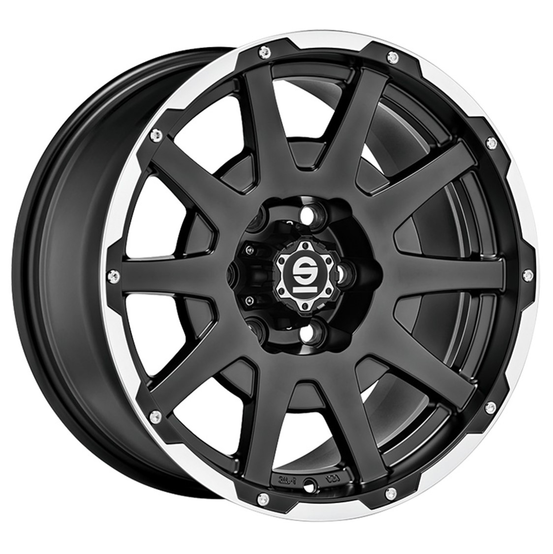 Sparco DAKAR 16x5.5 ET5 5x139.7 Matt Black Lip Polish