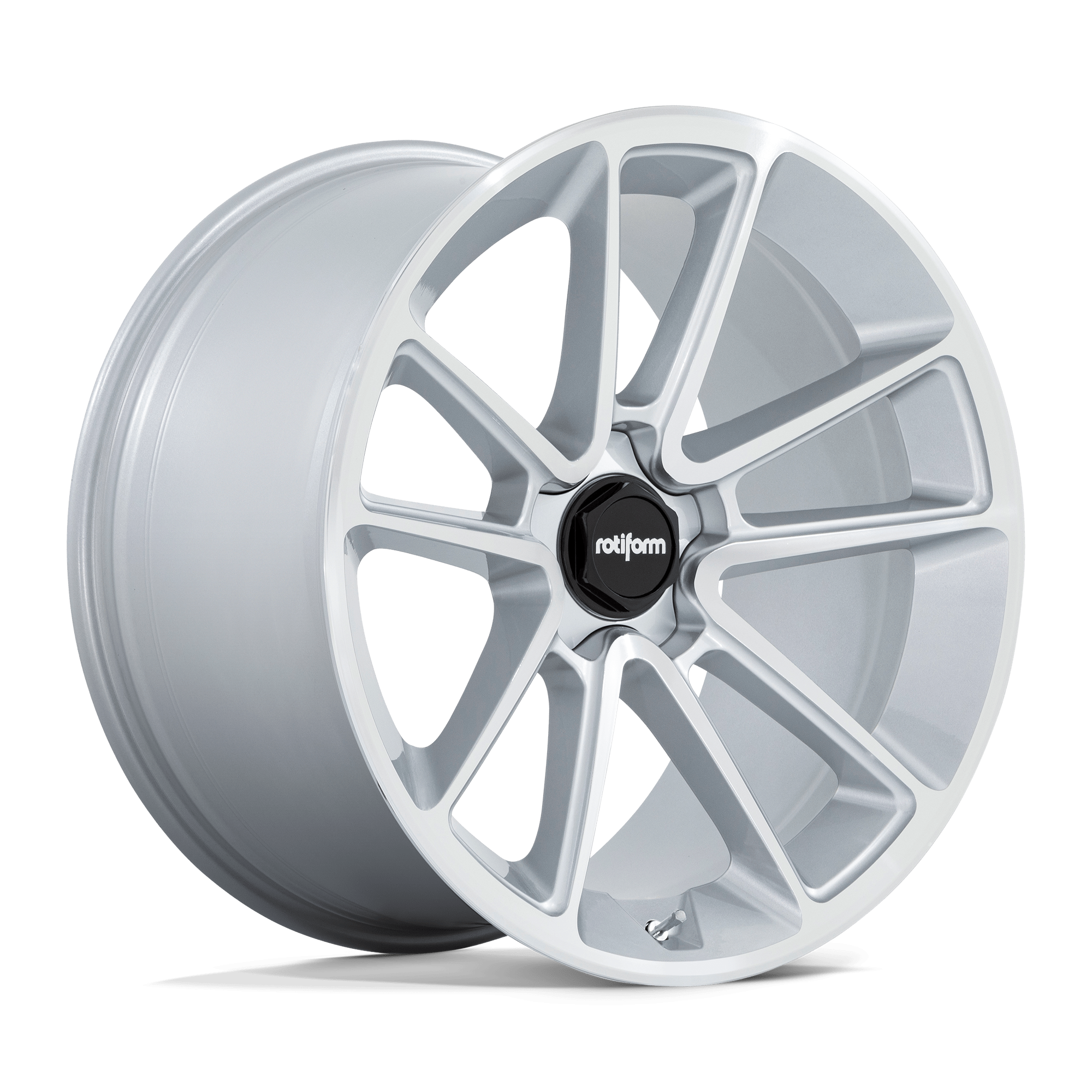 Rotiform BTL 21x9.5 ET55 5x130 Argent Brillant Avec Face Usinée