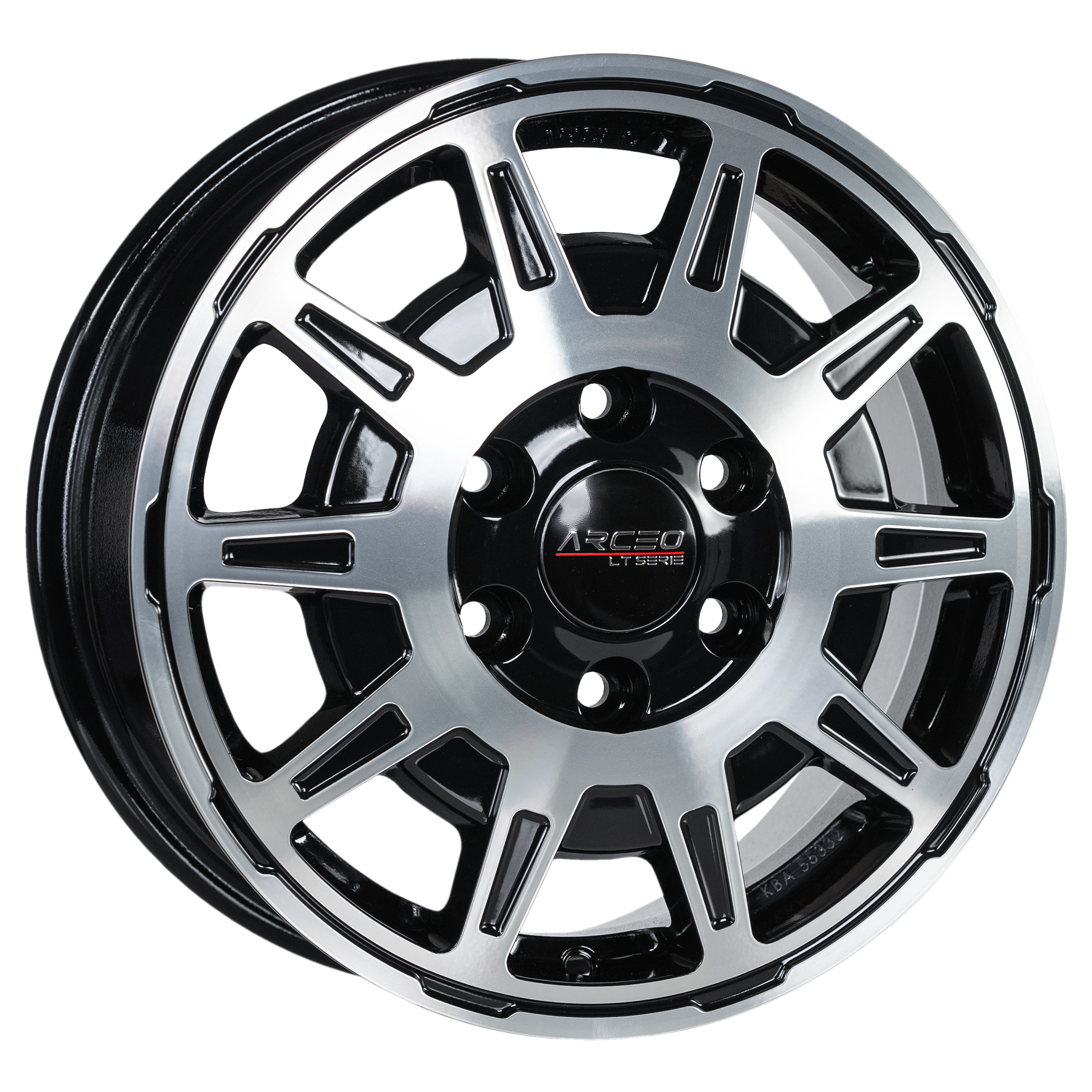 Arceo LT1 16x6.5 ET62 6x130 Noir Diamant