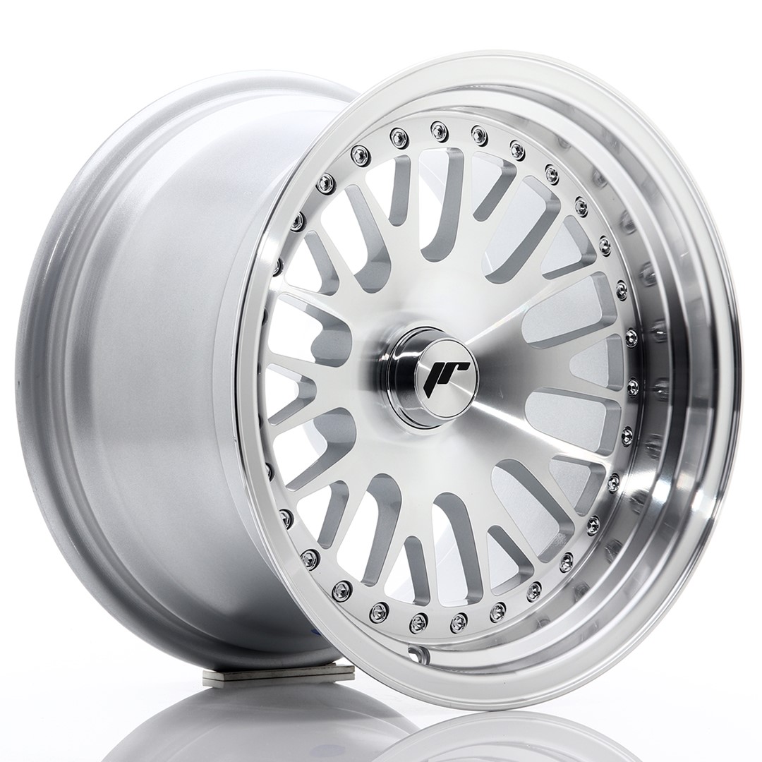 Japan Racing JR10 15x9 ET0-20 Blank Silver Machined Face