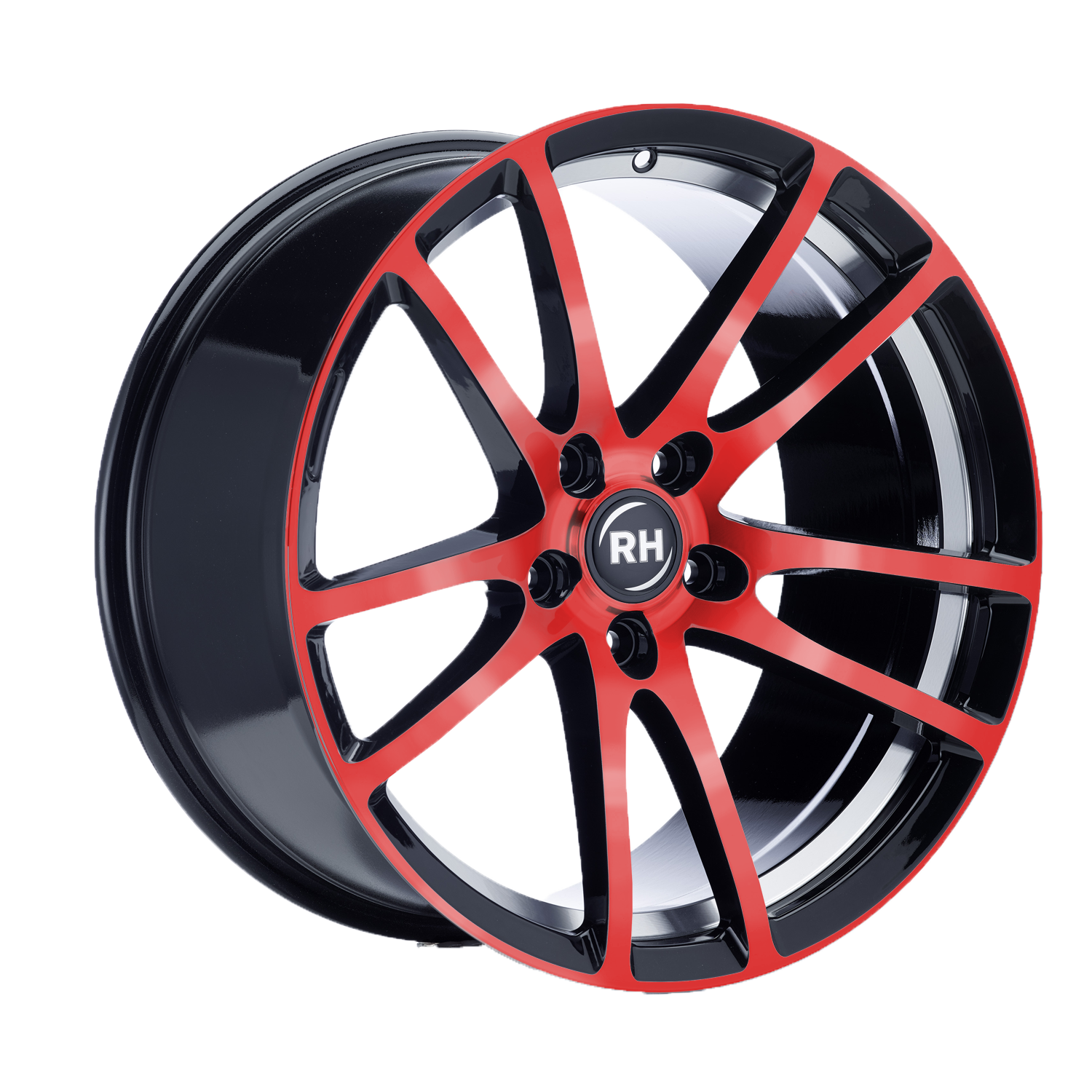 RH BO FLOWFORMING 19x8.5 ET45 5x108 Color Polished - Red