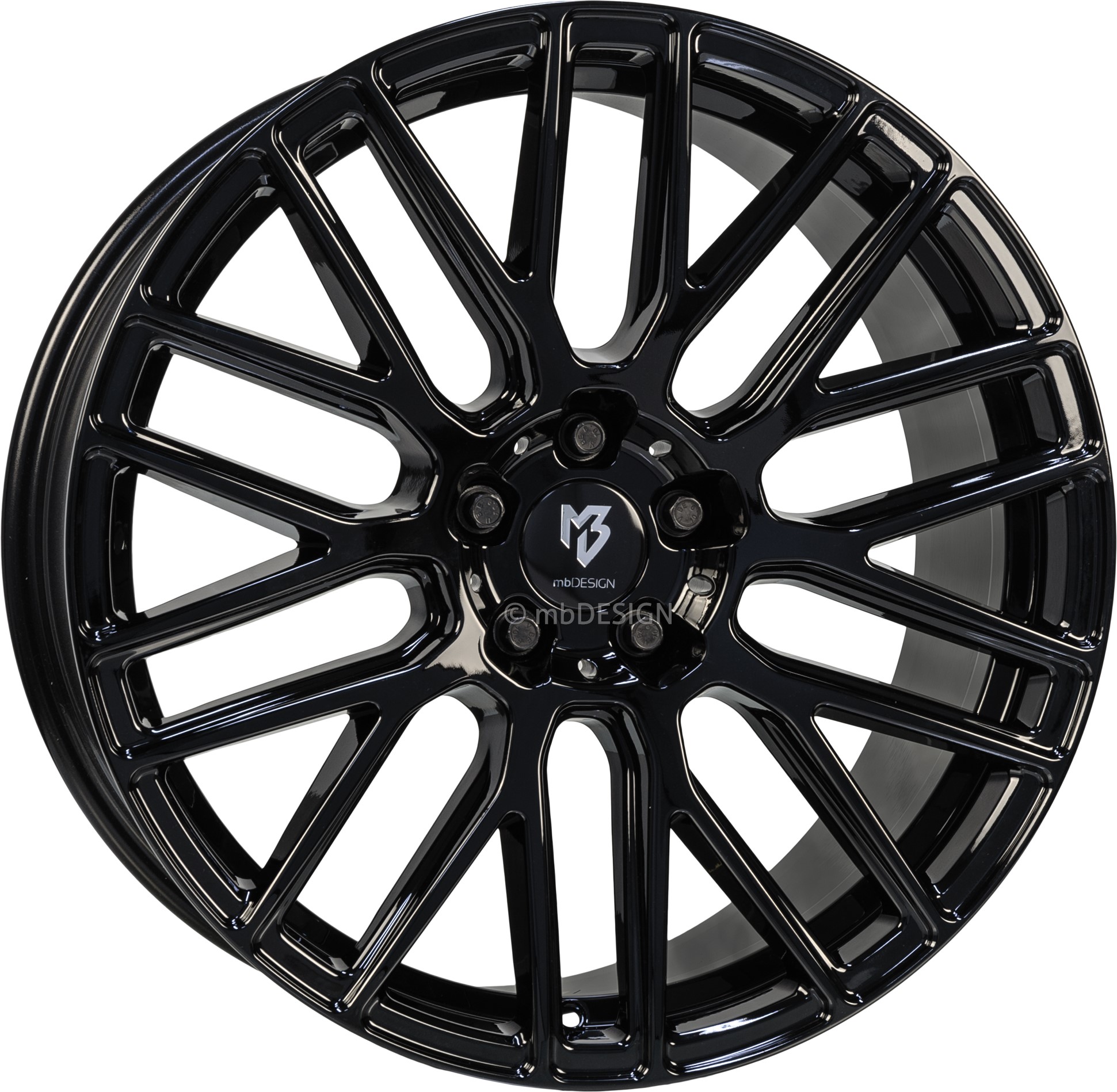 mbDESIGN KV4 18x8.5 ET45 5x112 Schwarz Glänzend