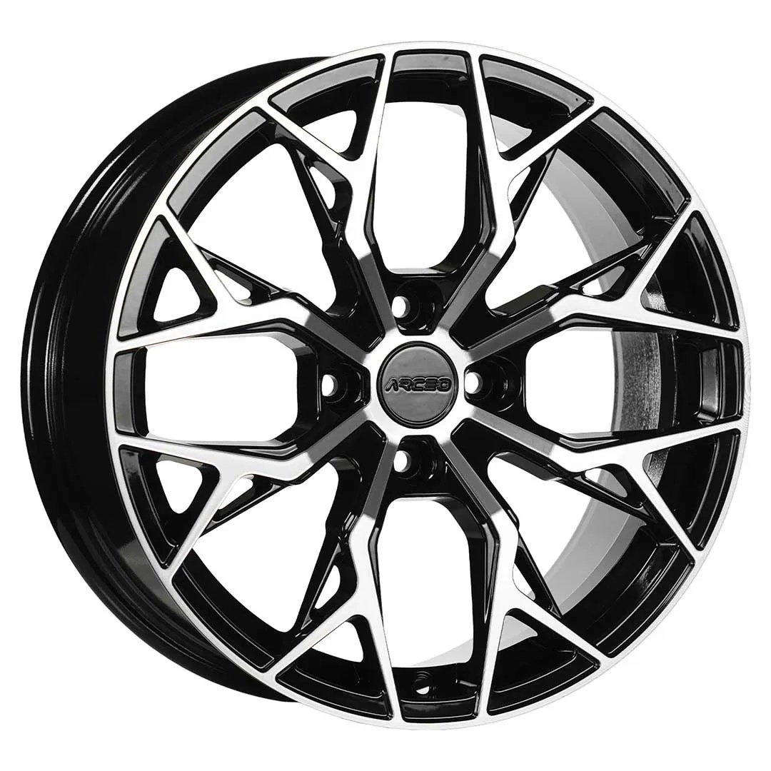 Arceo M01 17x7.5 ET35 4x108 Noir Diamant