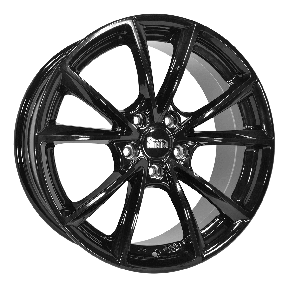 MAM Felgen A5 19x8 ET30 5x112 Black Painted
