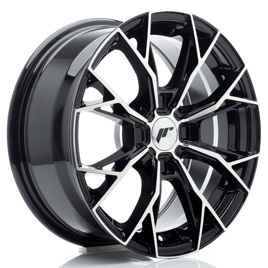 Japan Racing JR49 16x7 ET20-42 Nero Lucido con Faccia Lavorata (ET e PCD liberamente selezionabili)