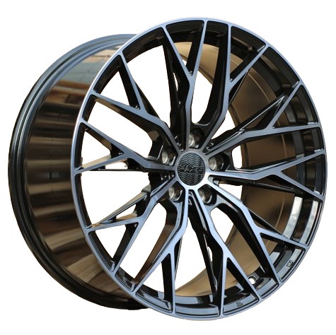 Haxer HX042 20x8.5 ET40 5x112 Nero con Faccia Tinta