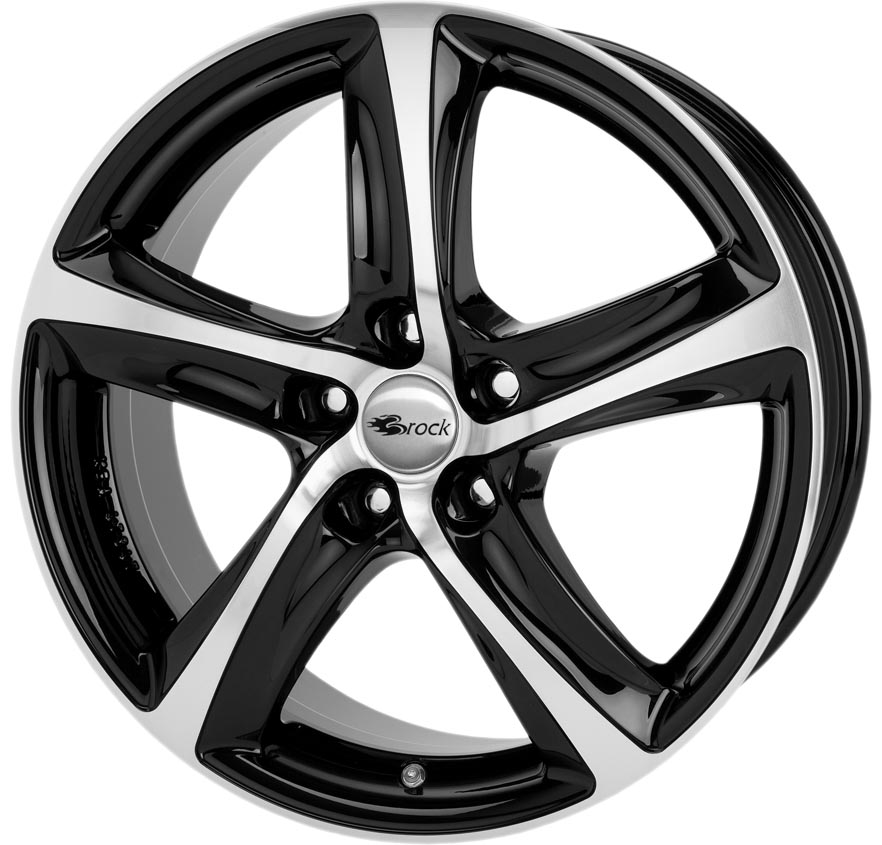 Brock B25 15x6.5 ET27 5x98 Noir Brillant Poli (SGVP)