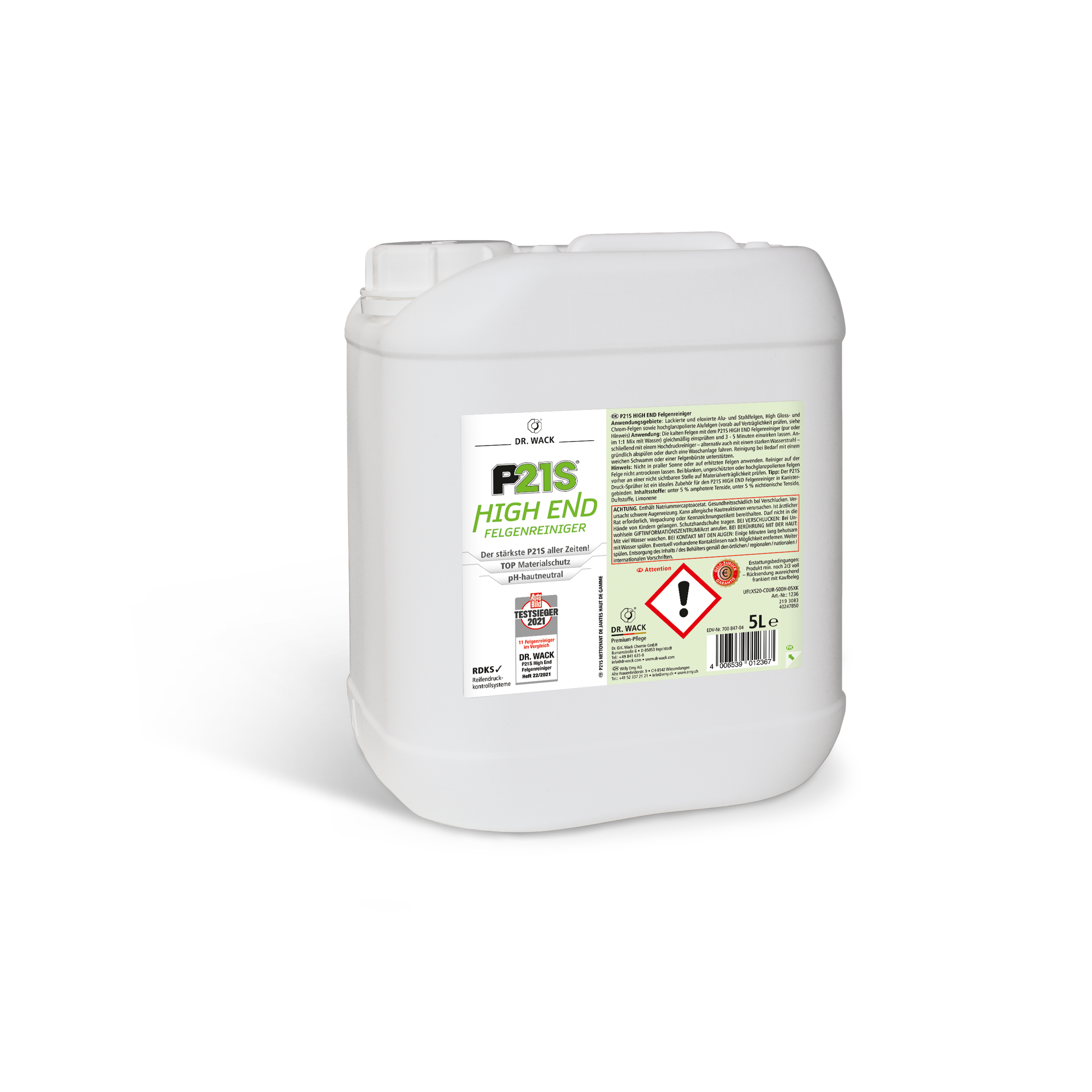 Dr. Wack P21S HIGH END Felgenreiniger - 5 l