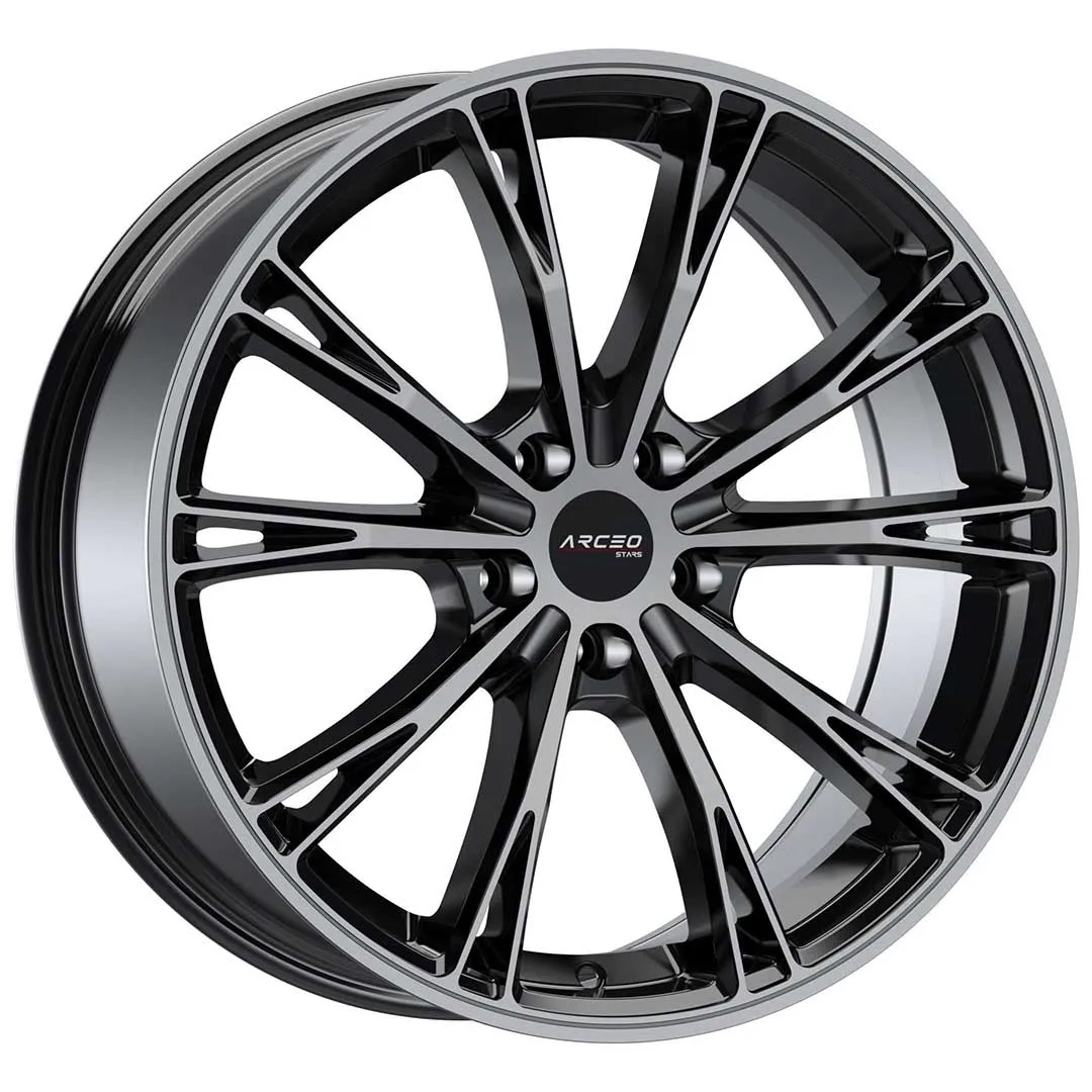 Arceo Stars ASW01 19x8.5 ET35 5x112 Black Tint