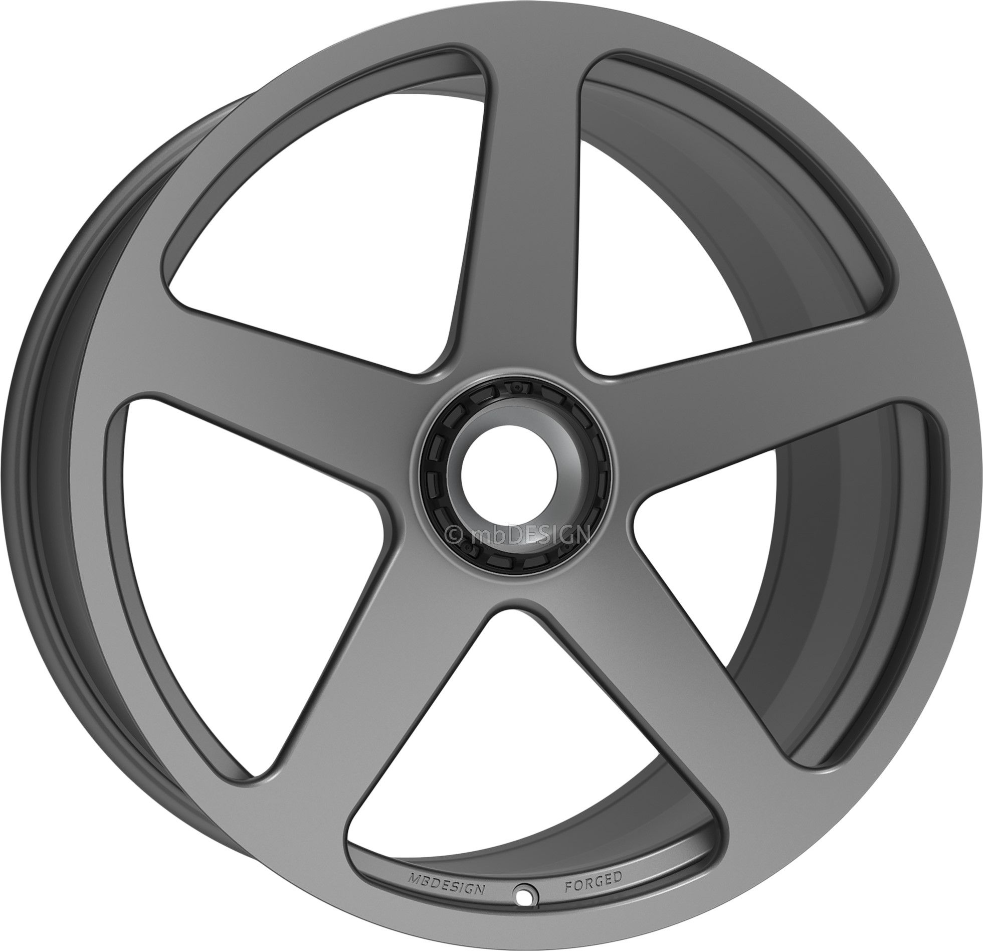 mbDESIGN JP FORGED 21x9.5 ET40 Monobloc Gris Mat
