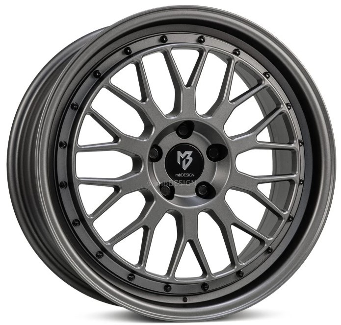 mbDESIGN LV1 20x8.5 ET35 5x120 Grau Matt