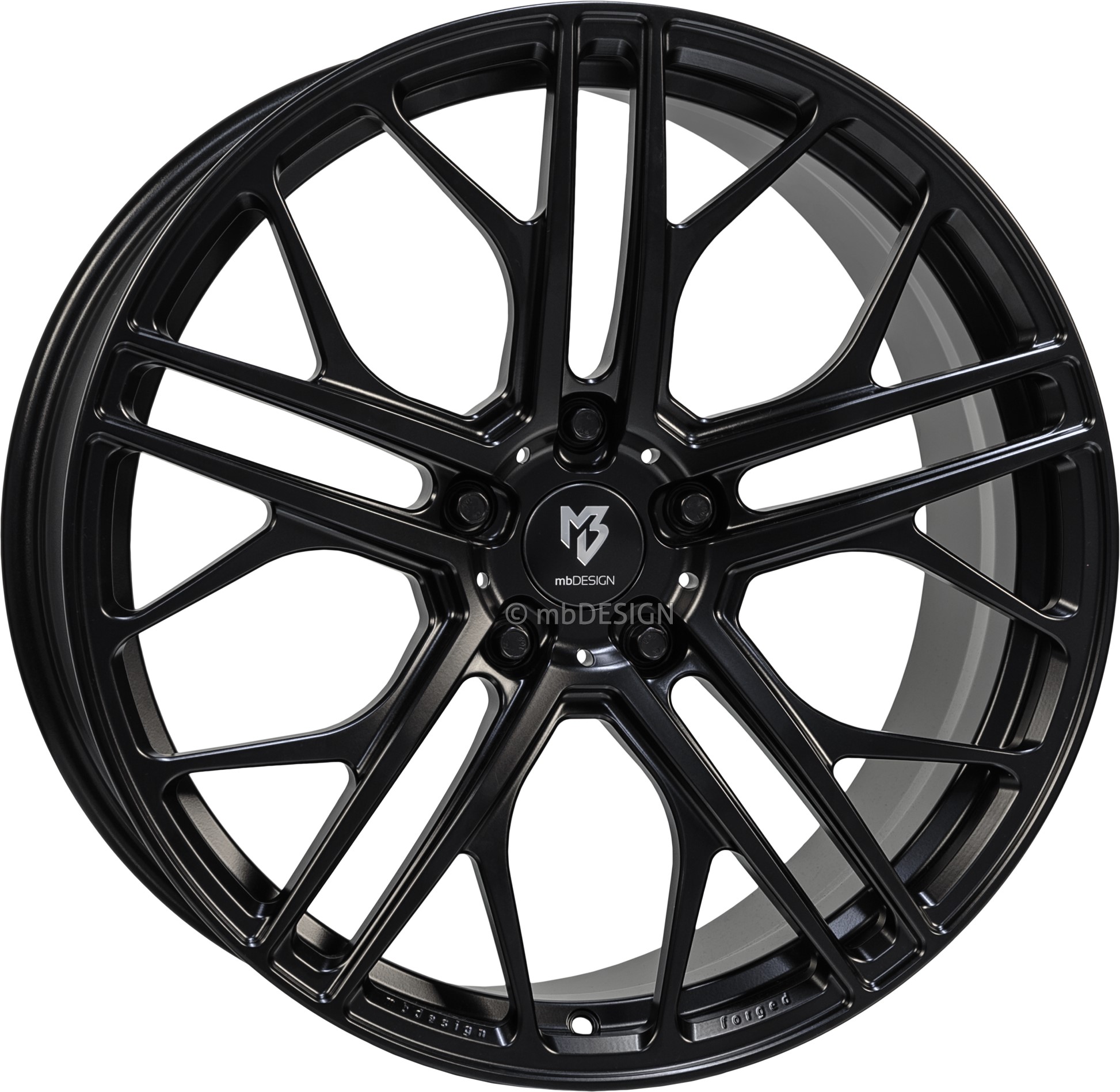 mbDESIGN SF1 24x10 ET33 5x112 Schwarz Seidenmatt