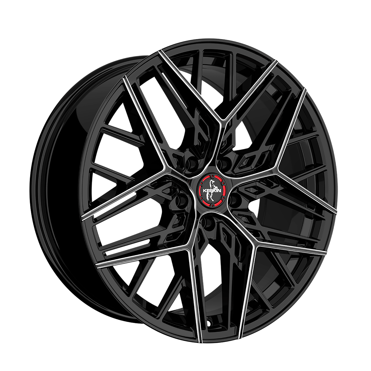 Jantes Keskin KT25 20x8.5 ET42 5x112 Noir Secret Diamant
